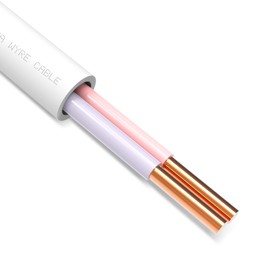 18/2 LED Lighting Control Cable, 18 AWG 2 Conductors Solid Bare Copper Unshielded, Low Voltage Wire for Dimmer Ballast Wiring and Luminaire Connection (18/2 White Dimmer, 50FT)