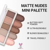 Erinde Nude Neutral Eyeshadow Palette Makeup - 5 Colors Matte