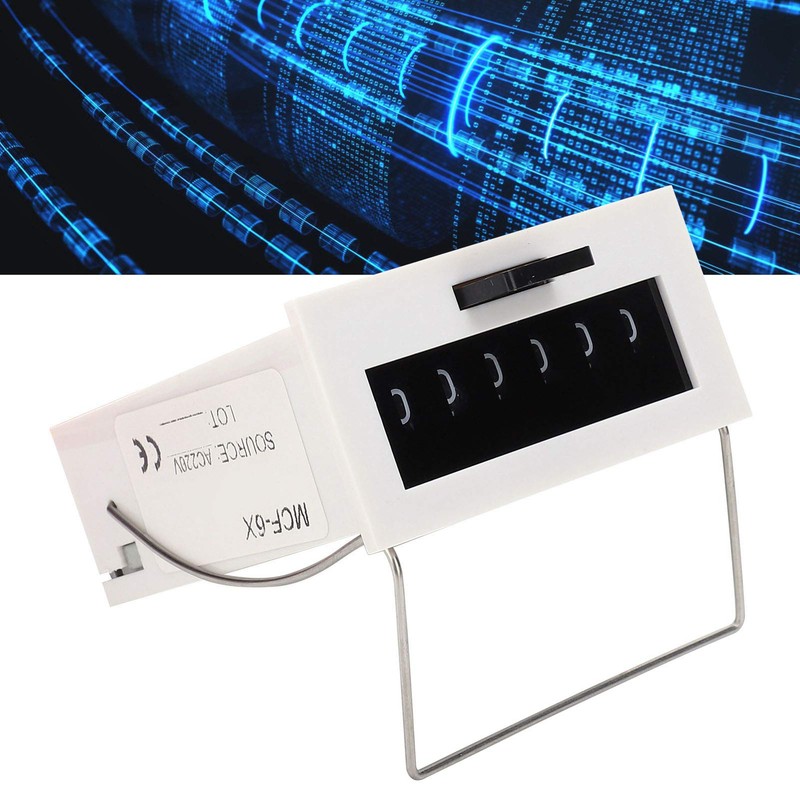 Pulse Single Counter 220 V 6 Digit Electromagnetic Pulse Counter,