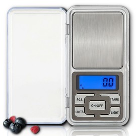 HEA Digital Pocket Scale, Portable Weighing Scale 0.01g x 500g High Precision Kitchen Scales, Mini Pocket Scale for Food, Jewellery, Coffee, Mini Electronic Postal Scale with LCD Display