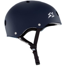 S1 Lifer Helmet for Skateboarding, BMX, and Roller Skating - EPS Fusion Foam, CPSC & ASTM Certified - Navy Matte Medium (54.6 cm)