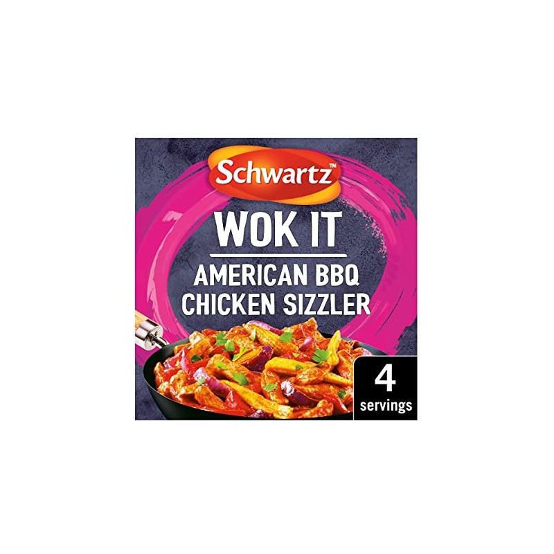 Schwartz Wok It American BBQ Chicken Sizzler, 35g