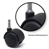 Design61 Set of 4 Universal Furniture Castors Rubber Castors for