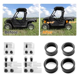 WSAYS Fit Yamaha Rhino 450 660 700 CNC Billet 4.5" Rise Front Rear Suspension Lift Kit