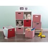 DII Hard Sided Collapsible Fabric Storage Container for Nursery, Offices,