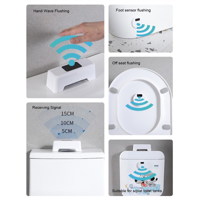 Touchless Toilet Flush 0.25S Fast Induction External Infrared Sensor Automatic