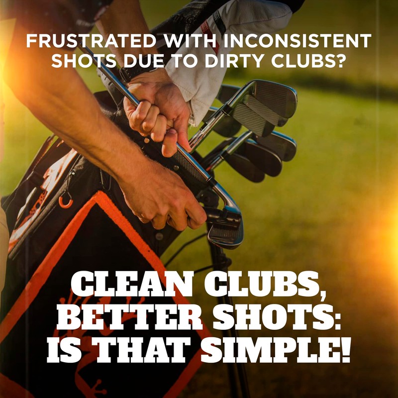 Frogger Frogger BrushPro Golf Club Cleaner with Ergonomic Grip and