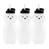 Honey Bear Straw Cups (3-Pack); 8-Ounce Therapy Sippy Bottles w/Flexible