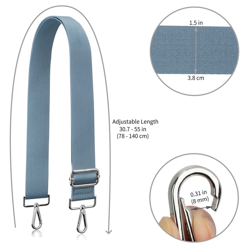 Allzedream Handbag Strap Adjustable Replacement Shoulder Bags Wide Bag Straps