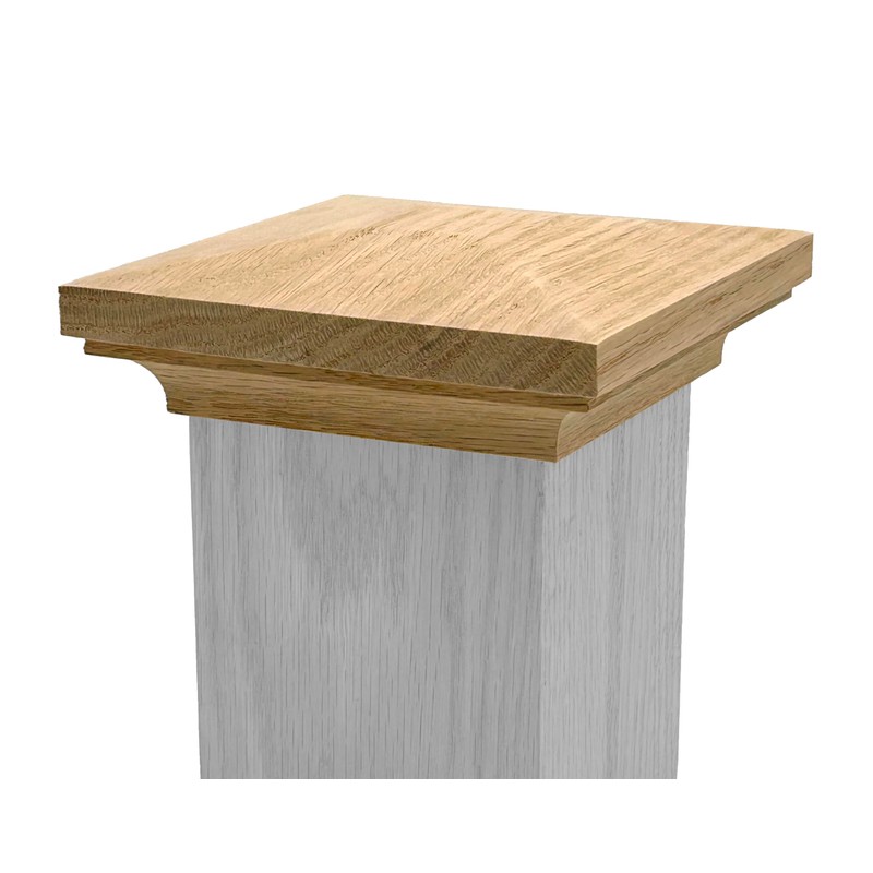 Flat Peak Newel Cap - 935 Style, for 3 1/2"