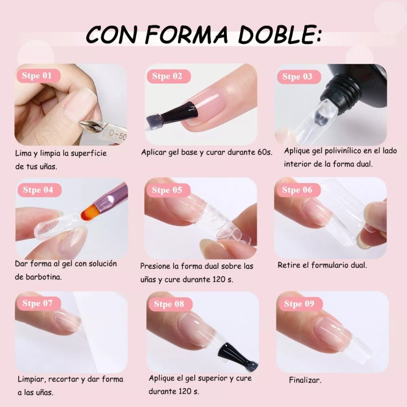 Saviland Polygel Uñas 100g Poligel Colore Básico 1 Pz Escoge