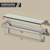 SFGSOWOR Glass Shelves/Shelf Wall Mount 20-in with Towel Bar/Rack Floating