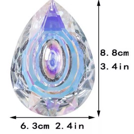 H&D HYALINE & DORA 89mm/3.5in Hanging Chandelier Crystals Prisms for Window