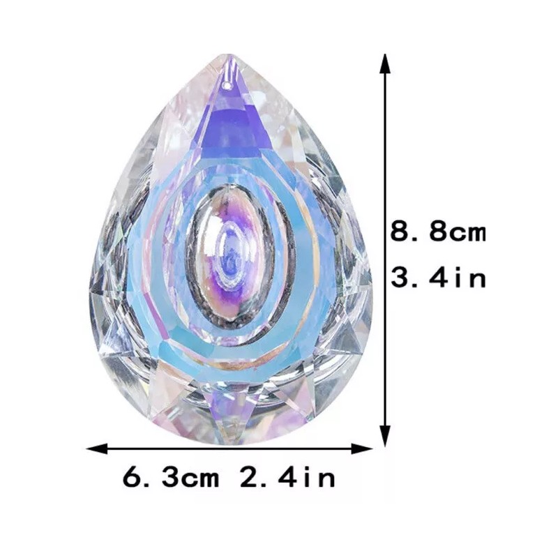 H&D HYALINE & DORA 89mm/3.5in Hanging Chandelier Crystals Prisms for
