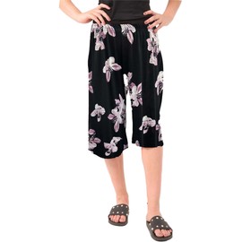 Leggings For Women UK High Waisted Ladies Shiny Pink Lily Retro Style Metallic Leggings Fancy Dress Disco Pants Shiny Wet Look Pink Lily Print Party Wear Womens 16-18