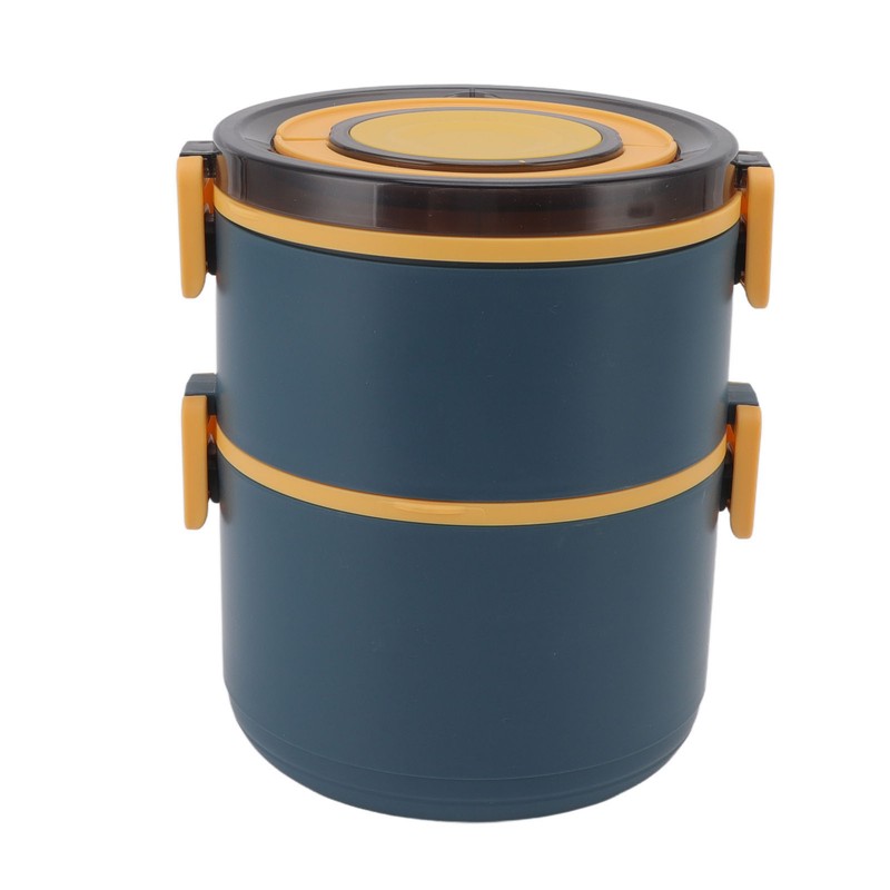 Stackable Lunch Box 1600ml Dual Layers Stainless Steel BPA Free