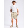 Pudolla Men's Hiking Cargo Shorts Lightweight 7" Travel Casual Shorts