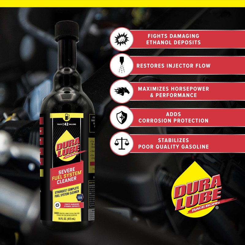 DURA LUBE Severe Fuel System Cleaner | 16 oz., 2-Pack