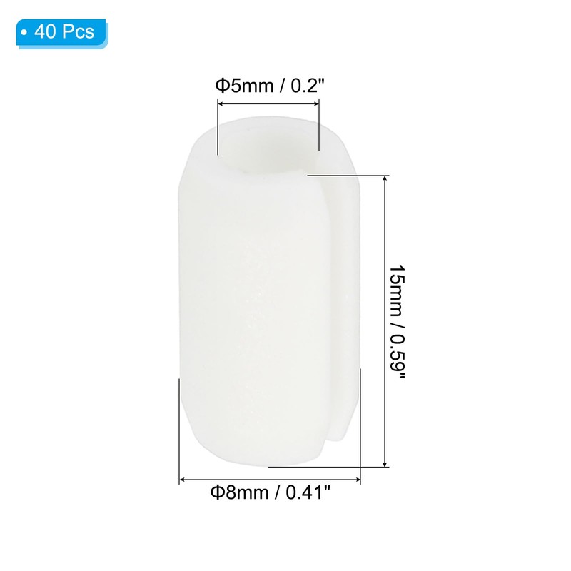 PATIKIL Kitchen Sink Rack Feet, 40pcs 5mm ID x 8mm