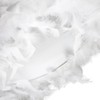 Modern Designer 100% Real White Feather Drum Lamp Shade with