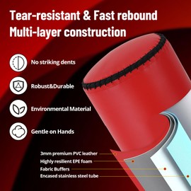 GarveeLife Punching Bag with Stand - 70 in, 203 LBS Load Bearing, with Base, Freestanding Heavy Boxing Bag for Adults and Youth