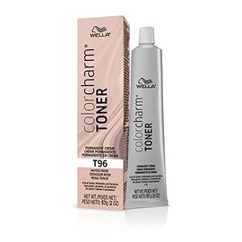 WELLA colorcharm Permanent Crème Toner, Free of Animal-Derivied Ingredients, Parabens Free, Gluten Free, T96 Muted Rose, 2 oz