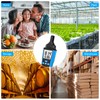 INSTRODOTS Temperature Humidity Meter, High Precision Digital Hygrometer with Ambient,
