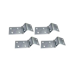 QCAA Heavy Duty Durable Steel Chest Hinge for Box, Door & Cabinet, 1-1/2" x 1.8 mm, Zinc Plated, 4 Pack, Made in Taiwan