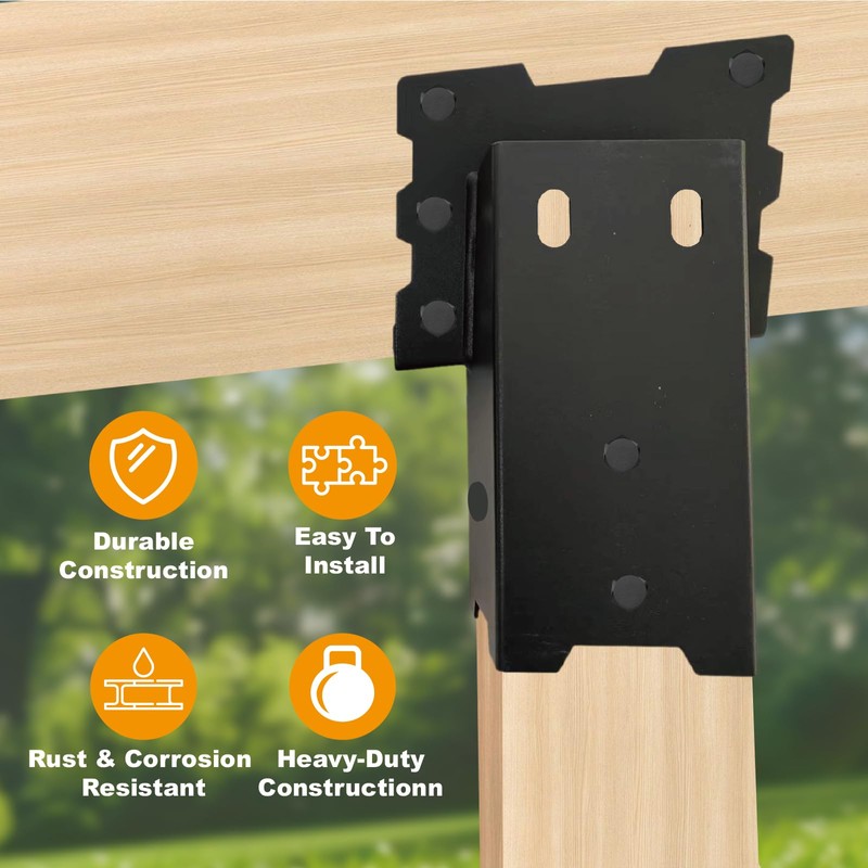 4x4 Outdoor Multi-Use Angle Brackets,Platform Bracket for Hunting Blinds, Shooting