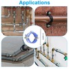 PATIKIL 1.5"-1.7"/38-44mm Split Ring Pipe Hanger, 12 Pcs Heavy Duty