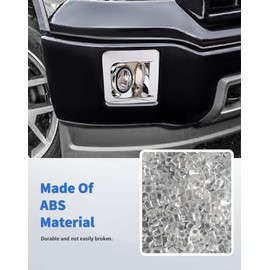 Chrome Front Fog Light Lamp Trim Cover Decor Bezels Fit for GMC Sierra 2014 2015 Exterior Trim Accessories Front Bumper Frame Spot Lights Bezel