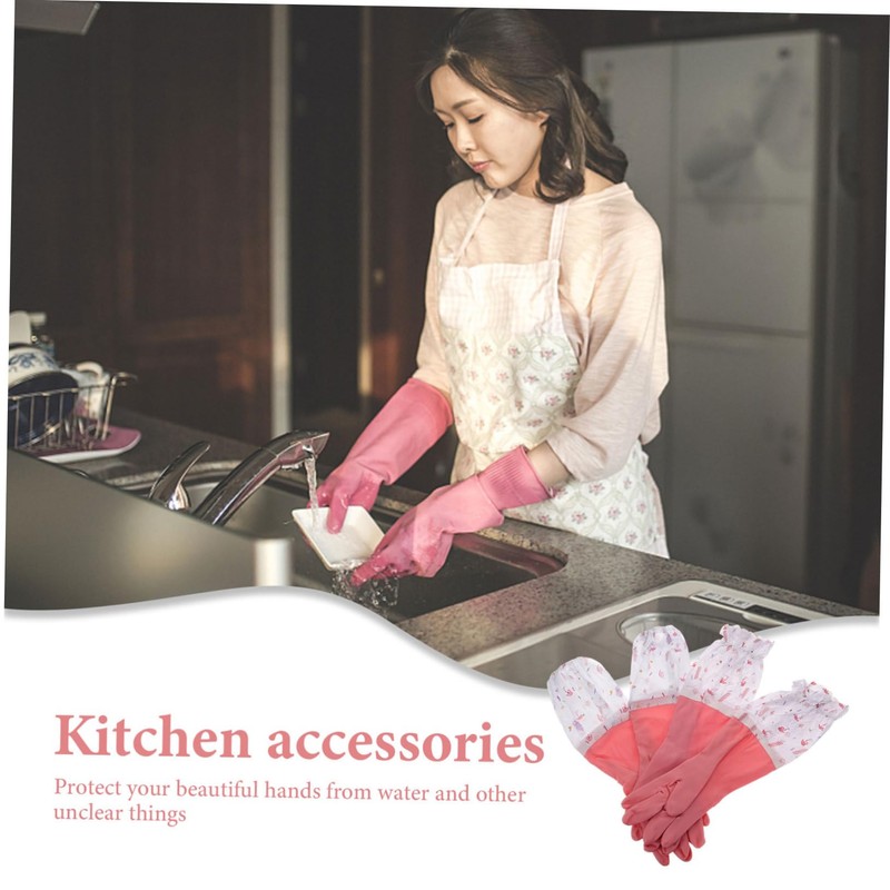 Mobestech PVC Gloves Dishwashing Kitchen Cleaning Laundry Pet Care Household