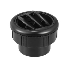 ACROPIX Universal AC Air Conditioner Vent Outlet for RV Bass Boat Yacht Caravan 87mm Diameter 75mm Height Black with Connecting Pipe-1 Pack