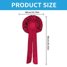 Silk Bonnet Sleep Cap, Silk Bonnet Sleep Cap, Sleep Cap, Silk Bonnet Sleep Cap, Silk Satin Hair Cap for the Night, Adjustable Snooze Bottom, for Women and Girls