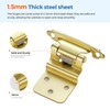 JOYDECOR 60 Pack 30 Pairs 3/8 Inch Overlay Gold Cabinet