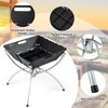 HAPPYGRILL 3-in-1 Foldable Fire Pit With Grill for Outside, Collapsible