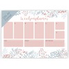 Friendly Fox Weekly Planner Pad Floral, 1 x DIN A4