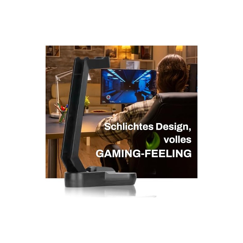 HAVIT - Soporte para Auriculares de Diadema, Color Negro