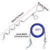 Dog Tie Out Cable and Stake, Outside Dog Leash&Chain for