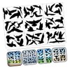iplusmile 9Sheets Removable Bird Strike Window Decals Collision Static Stickers