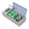 RadioShac Cargador de Pilas Recargables | Compatible con AA, AAA,