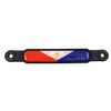 Philippine Philippines Flag Emblem Black Screw On Car License Plate
