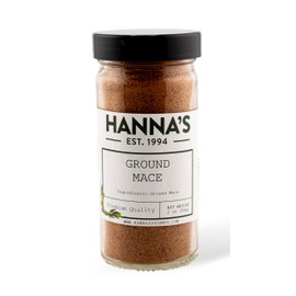 Hanna's Mace Ground, Premium Quality, 4 fl oz Glass Jar