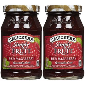 Smucker's Simply Fruit Raspberry Spread, 10 oz, 2 pk