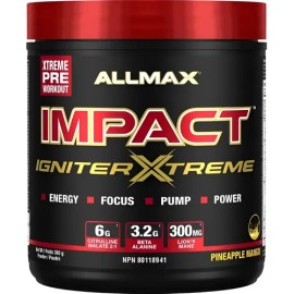 Allmax Impact Igniter Xtreme Pre Entreno Extremo 40unid Sabor Mango Y Piña                                                                            