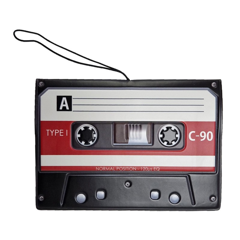 Komonee Retro Cassette Tape Travel Passport Cover Holder