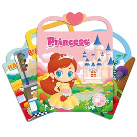 Reusable Sticker Books for Kids 2-4, Sticker Books for Toddlers 1-3 2-4, Toddler Travel Toys Activities Crafts Gifts Pink-Girl
