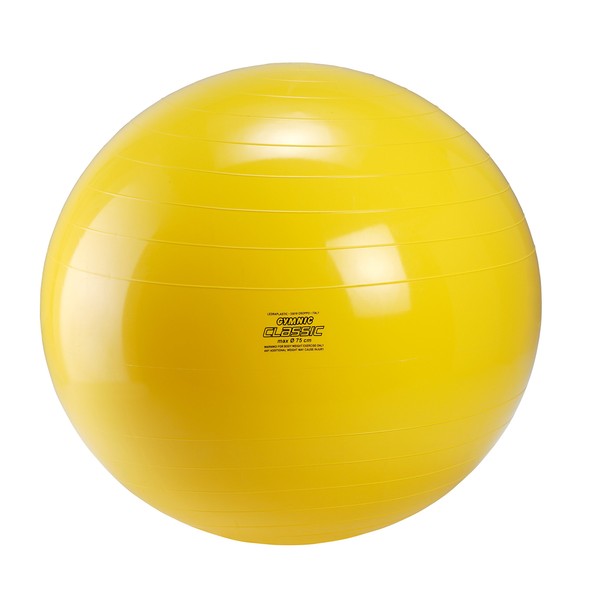 GYMNIC Classic 75cm - Exercise Ball, Yellow
