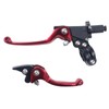 lhrlaoliu Motorcycle Universal 7/8" 22mm Clutch Brake Handle Levers Left