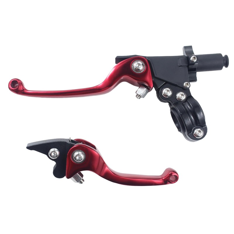 lhrlaoliu Motorcycle Universal 7/8" 22mm Clutch Brake Handle Levers Left